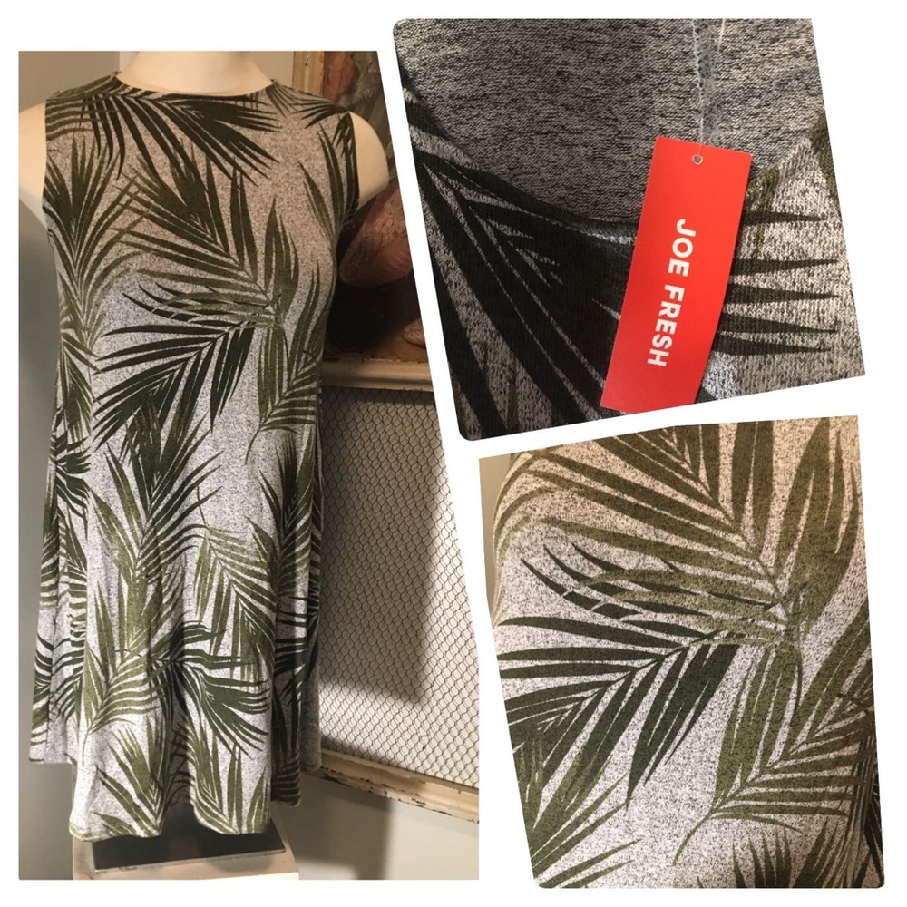 NEW Palm Leaf A-Line Dress - Large